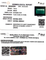 Load image into Gallery viewer, 7.58/CT Natural Panna Stone with Govt. Lab Certificate-3441