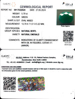 Load image into Gallery viewer, 5.79/CT Natural Panna Stone with Govt. Lab Certificate (3441)
