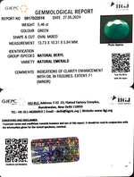 Load image into Gallery viewer, 5.46/CT Natural Panna Stone with Govt. Lab Certificate-2331