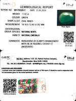 Load image into Gallery viewer, 11.82/CT Natural Panna Stone with Govt. Lab Certificate-3441