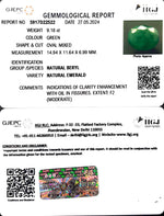 Load image into Gallery viewer, 9.18/CT Natural Panna Stone with Govt. Lab Certificate-3441