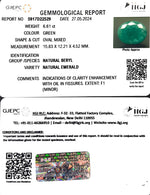 Load image into Gallery viewer, 6.61/CT Natural Panna Stone with Govt. Lab Certificate-3441
