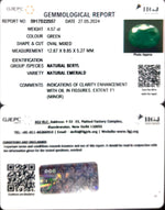 Load image into Gallery viewer, 4.57/CT Natural Panna Stone with Govt. Lab Certificate-3441