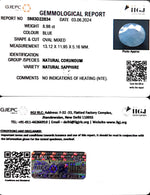 Load image into Gallery viewer, 8.98/CT Natural Blue Sapphire with Govt Lab Certificate-4551