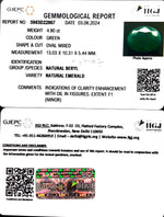 Load image into Gallery viewer, 4.90/CT Natural Panna Stone with Govt. Lab Certificate-3441