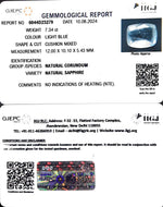 Load image into Gallery viewer, 7.34/CT Natural Blue Sapphire with Govt Lab Certificate-34410
