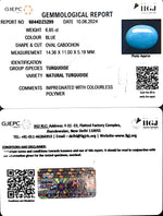 Load image into Gallery viewer, 6.56/CT Natural Govt. Lab Certified Turquoise-832