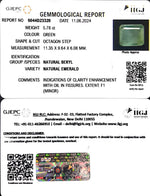 Load image into Gallery viewer, 5.78/CT Natural Panna Stone with Govt. Lab Certificate-3441