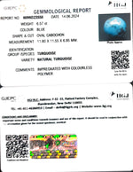 Load image into Gallery viewer, 6.57/CT Natural Govt. Lab Certified Turquoise-1221