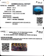 Load image into Gallery viewer, 4.84/CT Natural Govt. Lab Certified Turquoise-1221