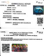 Load image into Gallery viewer, 8.52/CT Natural Govt. Lab Certified Turquoise-1221