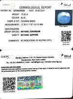 Load image into Gallery viewer, 10.93/CT Natural Blue Sapphire with Govt Lab Certificate-4551