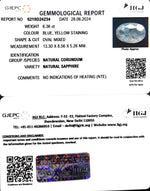 Load image into Gallery viewer, 6.36/CT Natural Pitambari Stone with Govt Lab Certificate (6771)