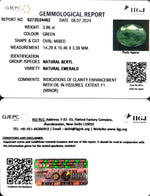 Load image into Gallery viewer, 3.96/CT Natural Panna Stone with Govt. Lab Certificate-8991