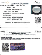 Load image into Gallery viewer, 5.86/CT Natural White Sapphire with Govt Lab Certificate-6771