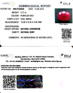 Load image into Gallery viewer, 3.72/CT Natural Mozambique Ruby with Govt. Lab Certificate-34410