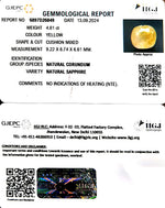 Load image into Gallery viewer, 4.81/CT Natural Ceylonese Pukhraj with Govt Lab Certificate-6771