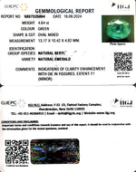 Load image into Gallery viewer, 4.64/CT Natural Panna Stone with Govt. Lab Certificate-23310