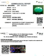 Load image into Gallery viewer, 4.57/CT Natural Panna Stone with Govt. Lab Certificate-2331