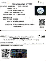 Load image into Gallery viewer, 0.44/Cents Natural Diamond with Govt. Lab Certificate-120000