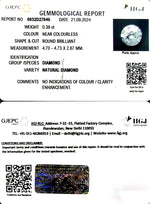 Load image into Gallery viewer, 0.39/Cents Natural Diamond with Govt. Lab Certificate-120000