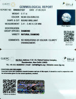 Load image into Gallery viewer, 0.17/Cents Natural Diamond with Govt. Lab Certificate-95000