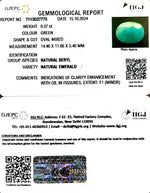 Load image into Gallery viewer, 6.57/CT Natural Panna Stone | Govt. Lab Certificate