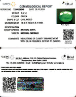 Load image into Gallery viewer, 9.42/CT Natural Panna Stone with Govt. Lab Certificate-6771