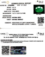 Load image into Gallery viewer, 6.41/CT Natural Panna Stone with Govt. Lab Certificate-4551