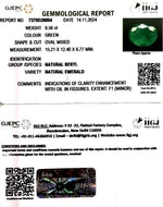 Load image into Gallery viewer, 8.56/CT Natural Panna Stone with Govt. Lab Certificate-8991