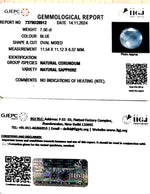 Load image into Gallery viewer, 7.50/CT Natural Blue Sapphire with Govt Lab Certificate-6771