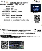 Load image into Gallery viewer, 2.25/CT Natural Blue Sapphire with Govt Lab Certificate-16650