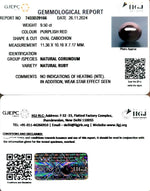 Load image into Gallery viewer, 9.50/CT Natural Cabochon Ruby with Govt. Lab Certificate-1665