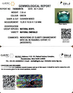 Load image into Gallery viewer, 7.55/CT Natural Panna Stone with Govt. Lab Certificate-23310