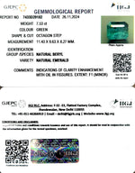 Load image into Gallery viewer, 7.53/CT Natural Panna Stone with Govt. Lab Certificate-34410