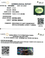 Load image into Gallery viewer, 3.13/CT Natural Panna Stone with Govt. Lab Certificate-12210