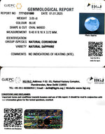 Load image into Gallery viewer, 3.05/CT Natural Blue Sapphire with Govt Lab Certificate-6771
