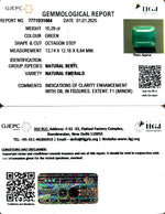 Load image into Gallery viewer, 10.29/CT Natural Panna Stone with Govt. Lab Certificate-12210