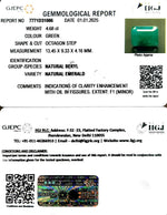 Load image into Gallery viewer, 4.68/CT Natural Panna Stone with Govt. Lab Certificate-8991