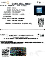 Load image into Gallery viewer, 6.69/CT Natural Blue Sapphire with Govt Lab Certificate-4551