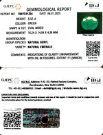 Load image into Gallery viewer, 8.52/CT Natural Panna Stone with Govt. Lab Certificate-8991