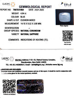 Load image into Gallery viewer, 4.94/CT Natural Blue Sapphire with Govt Lab Certificate-8991