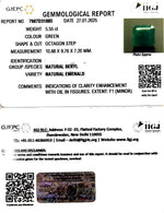 Load image into Gallery viewer, 5.55/CT Natural Panna Stone with Govt. Lab Certificate-3441