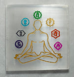 Load image into Gallery viewer, 7 Chakra Selenite Charging Plate (2)