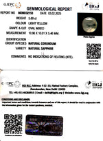 Load image into Gallery viewer, 5.69/CT Natural Yellow Sapphire With Govt Lab Certificate