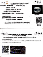 Load image into Gallery viewer, 3.77/CT Natural White Sapphire with Govt Lab Certificate