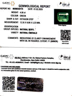 Load image into Gallery viewer, 4.56/CT Natural Panna Stone with Govt. Lab Certificate (8991)