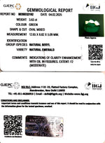 Load image into Gallery viewer, 3.63/CT Natural Panna Stone with Govt. Lab Certificate (34410)