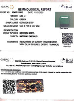 Load image into Gallery viewer, 3.66/CT Natural Panna Stone with Govt. Lab Certificate (45510)