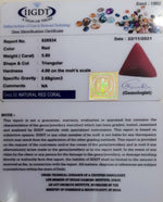 Load image into Gallery viewer, 6.43 Ratti Italian Triangular Red Coral-1650